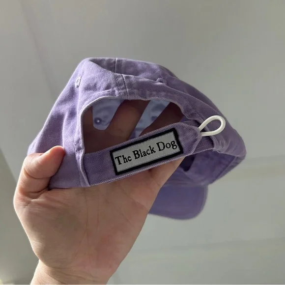 The Black Dog Classic Baseball Cap Ladies Fit Purple - Picture 4 of 4